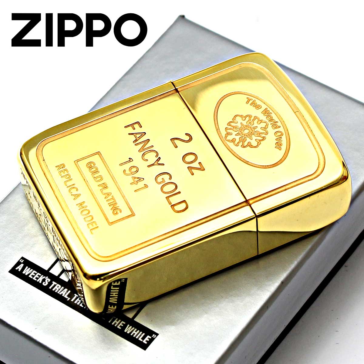 Zippo ジッポー 1941レプリカ インゴット 金メッキ ゴールドプレート 63270198