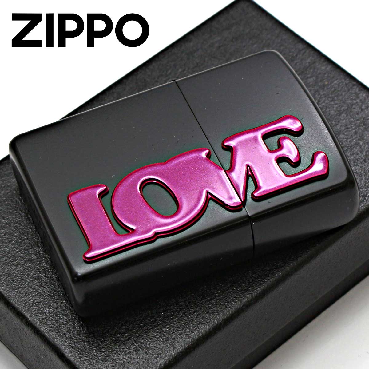 Zippo ジッポー LOVE ラブ 愛 ブラック 63330198 メール便可