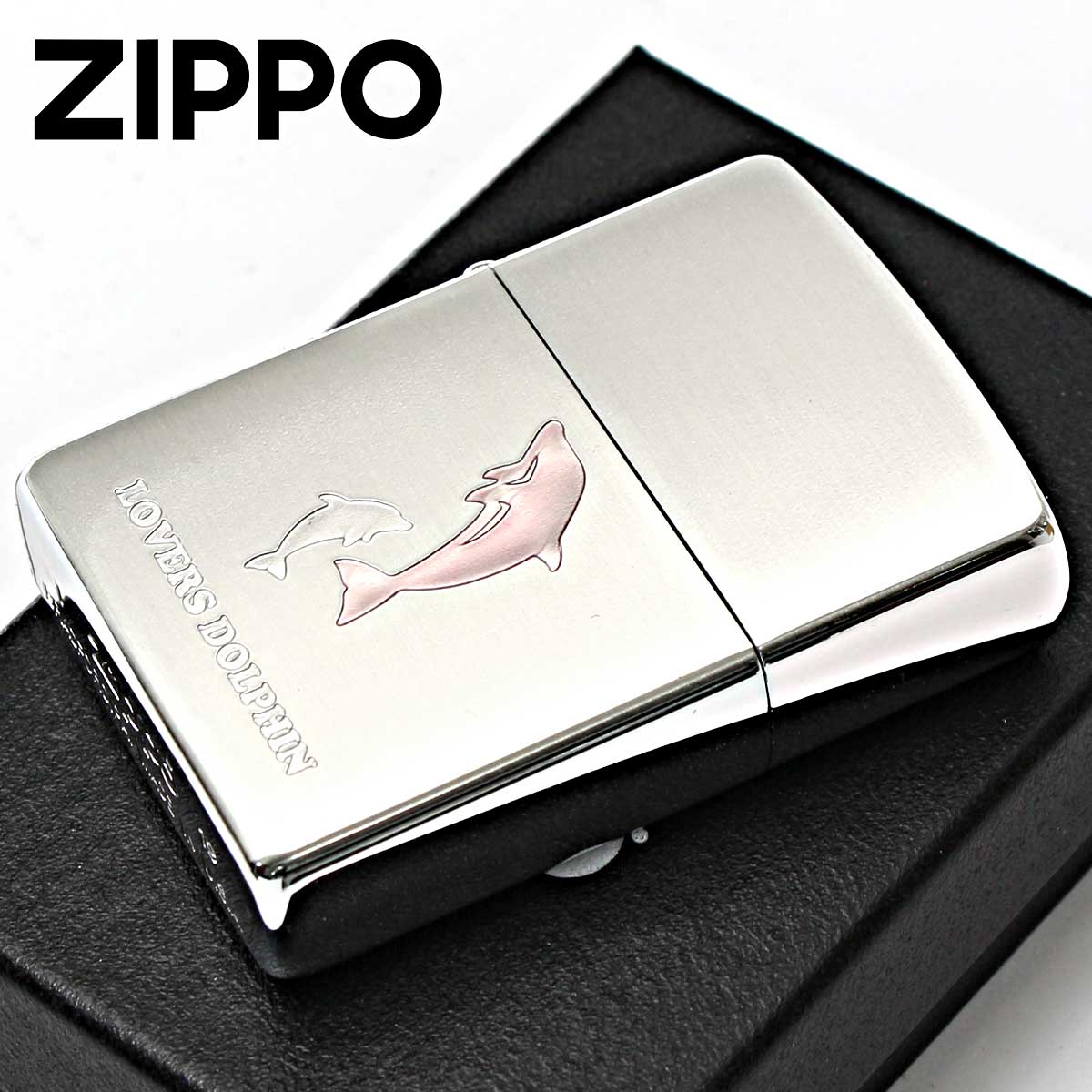 Zippo ジッポー イルカ ラバーズドルフィン ピンク LOVERS DOLPHIN 63400198