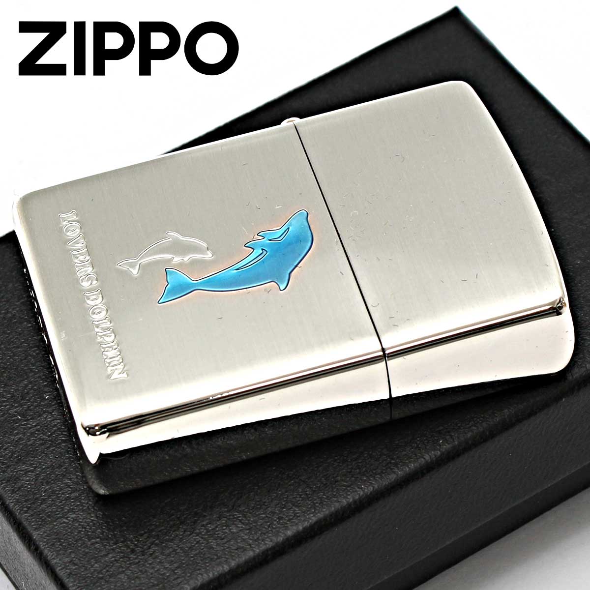 Zippo ジッポー イルカ ラバーズドルフィン ブルー LOVERS DOLPHIN 63400298