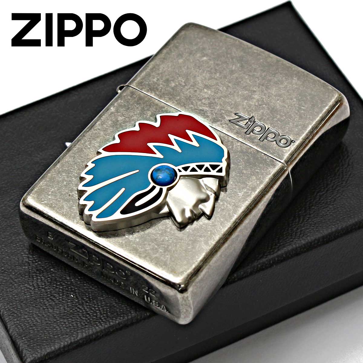 Zippo ジッポー ネイティブアメリカン メタル Native Americans Metal ニッケルバレル 63500398