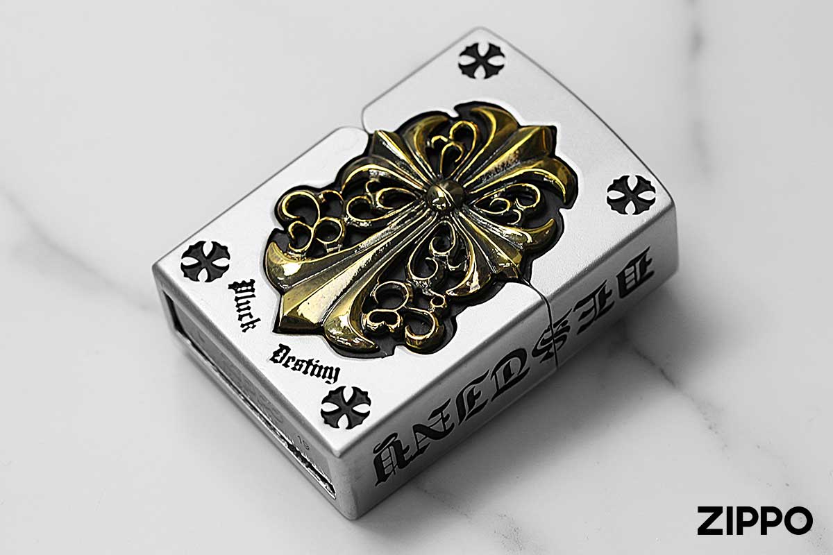 Zippo ジッポー クロス 十字架 フルメタル ジャケット ゴールド Full Metal Jacket CROSS 2FMJN-CRG20