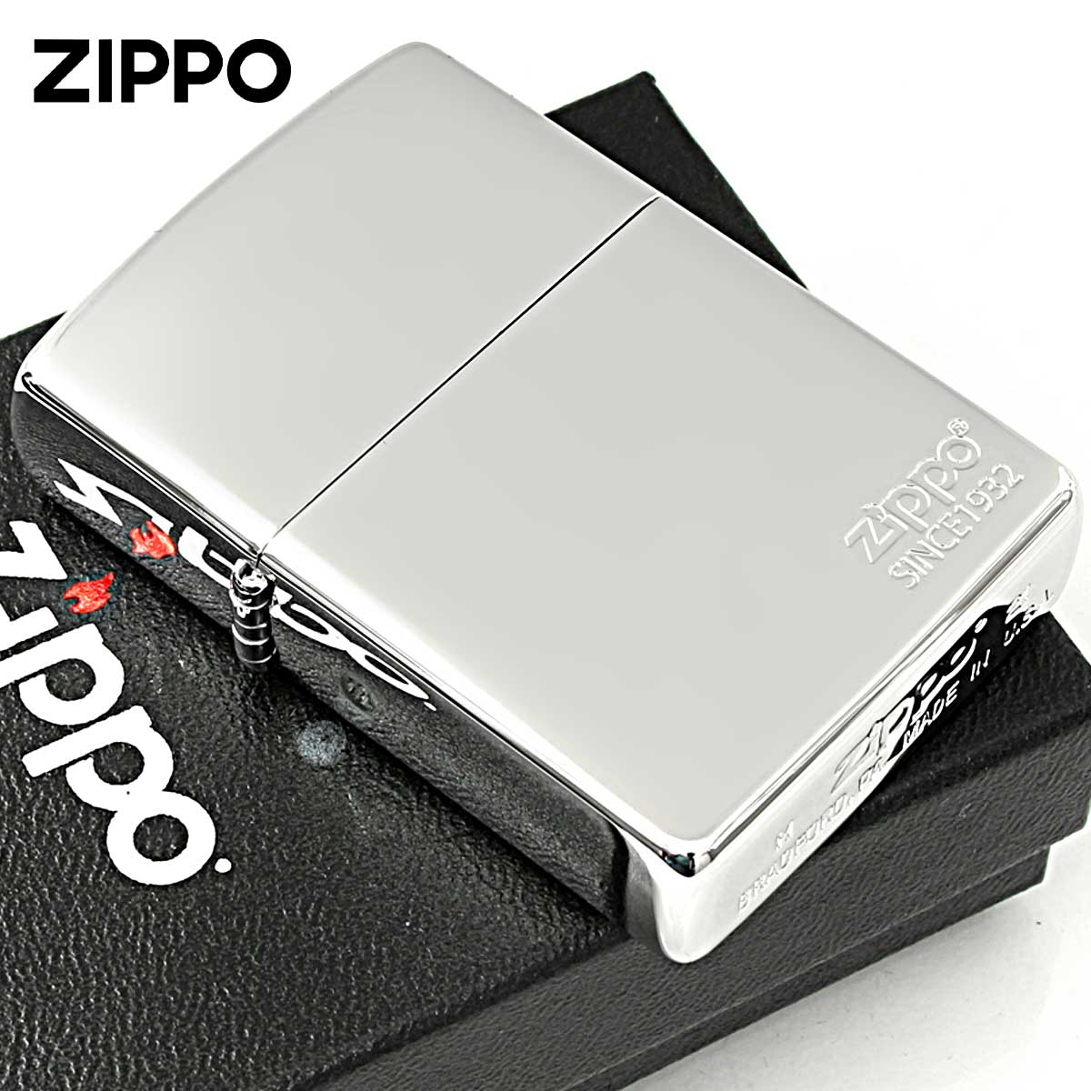 Zippo ジッポー プラチナコーティング ジッポ ロゴ 鏡面 ミラー PLATINUM Coating MFZ_PTM