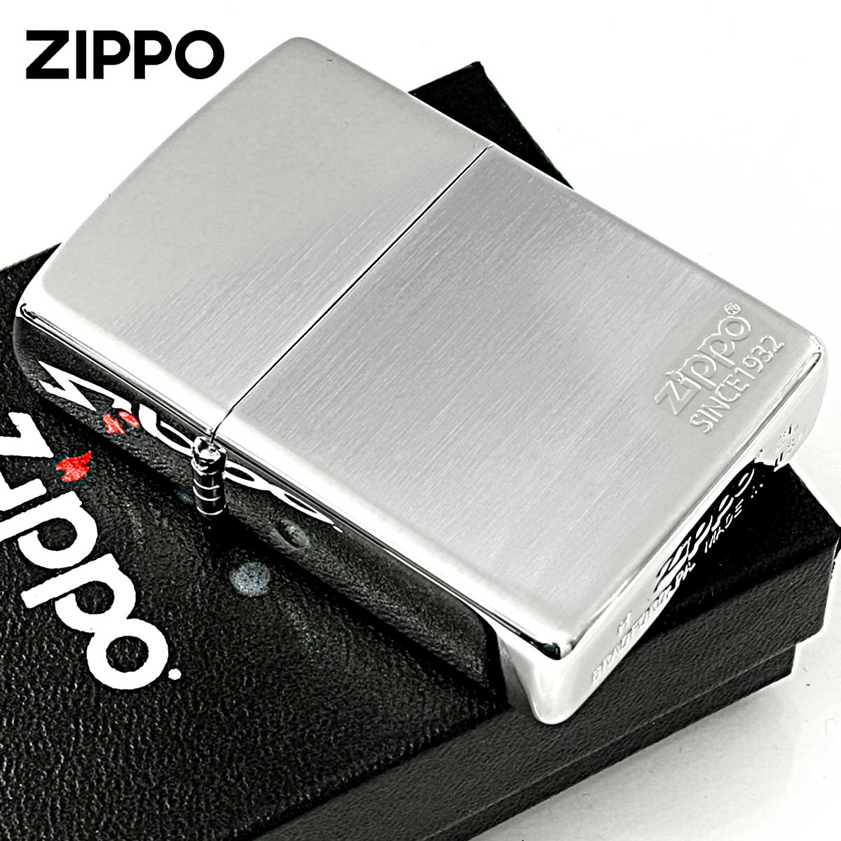 Zippo ジッポー プラチナコーティング ジッポ ロゴ つや消し サテーナ PLATINUM Coating MFZ_PTS