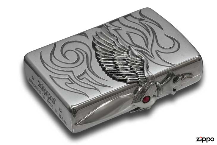 Zippo ジッポー Heart Wing Metal ハートウイングメタル 20HWT-R