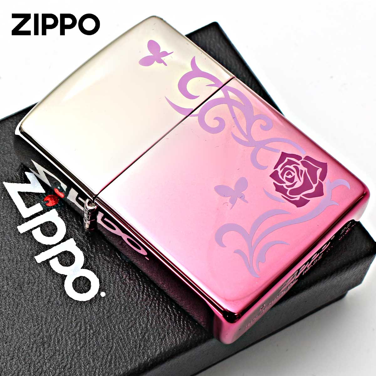 Zippo ジッポー 薔薇 ローズ Rose ミステリアス ピンク Mysterious Pink MP2-RP メール便可