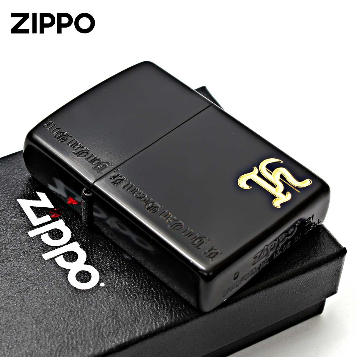Zippo ジッポー イニシャル K ネームオブラブ ブラック Name of Love NLK-IB メール便可