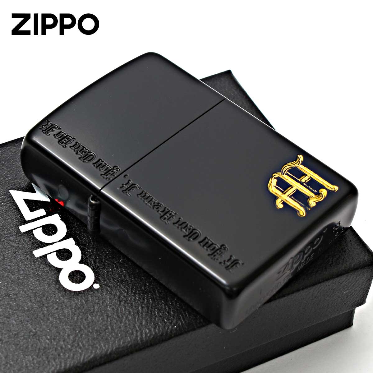 Zippo ジッポー イニシャル M ネームオブラブ ブラック Name of Love NLM-IB メール便可