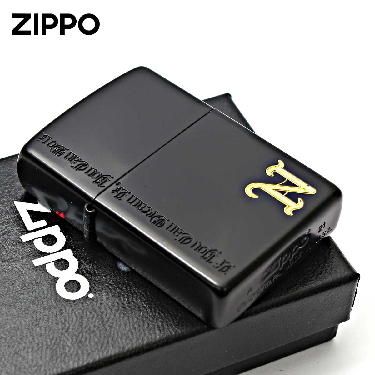 Zippo ジッポー イニシャル N ネームオブラブ ブラック Name of Love NLN-IB メール便可