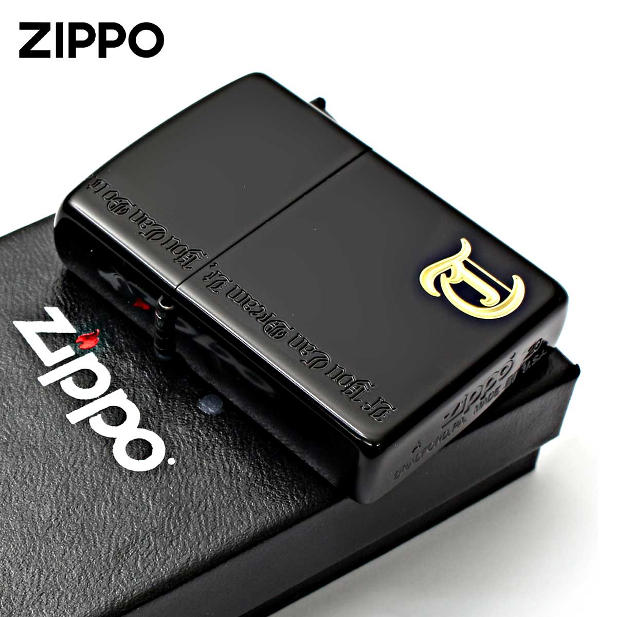 Zippo ジッポー イニシャル T ネームオブラブ ブラック Name of Love NLT-IB メール便可