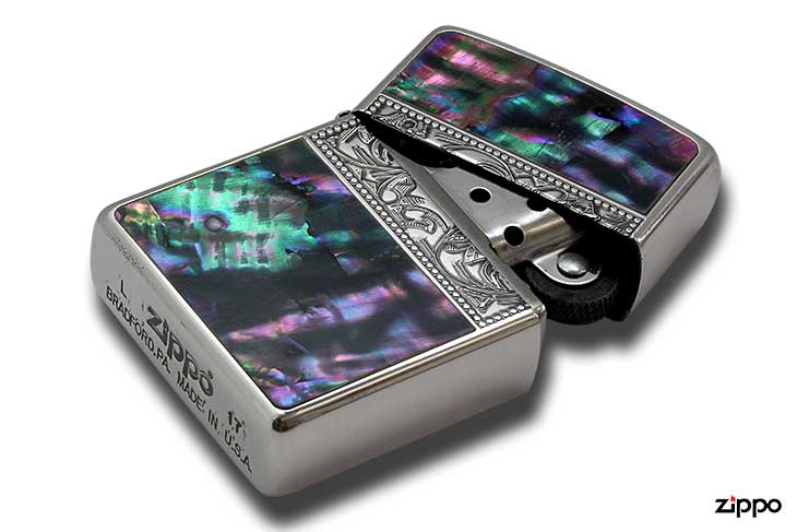 Zippo ジッポー Arabesque Shellfish アラベスクシェル 2SV-ARSF メール便可