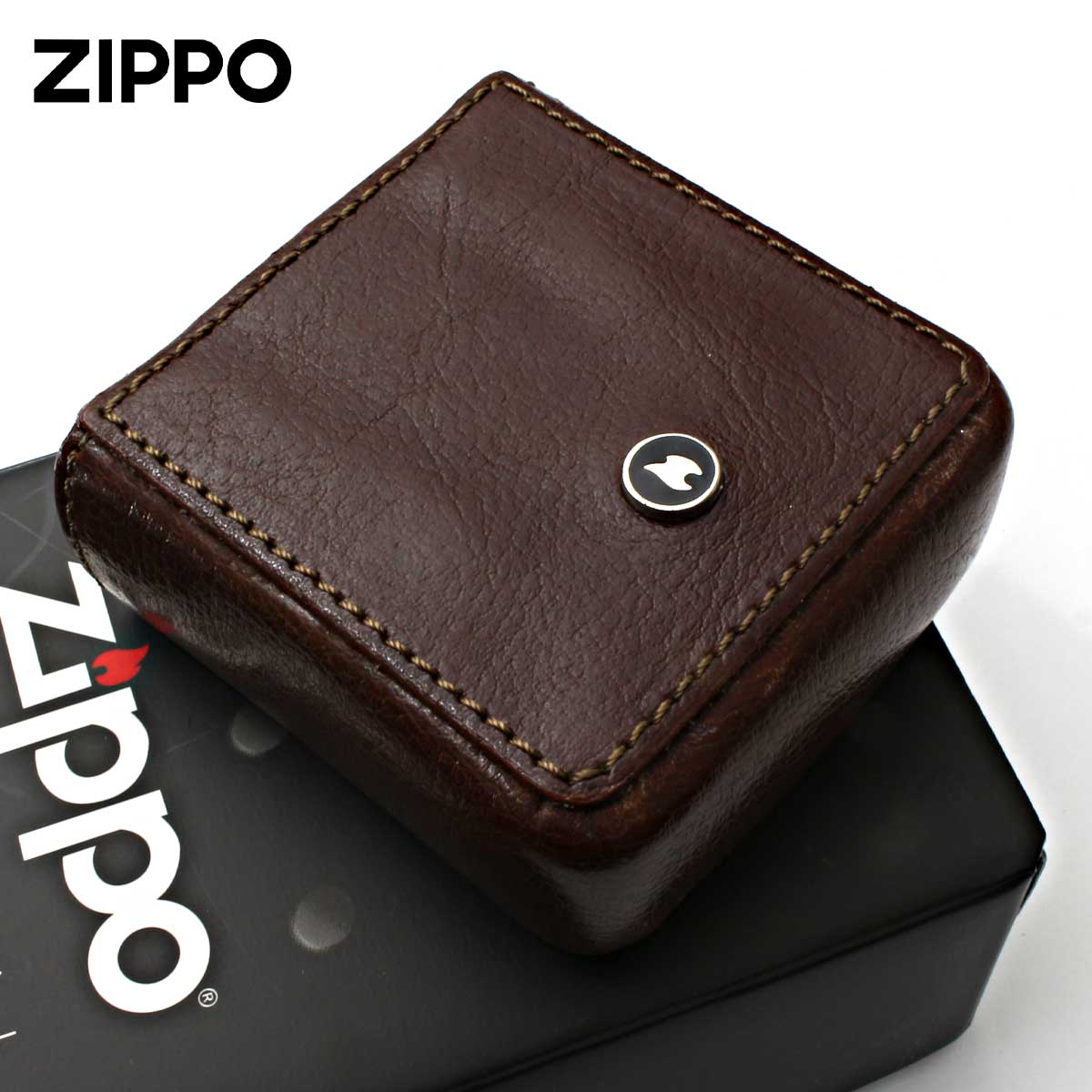 Zippo ジッポー シガレットケース たばこケース レザー ブラウン #L56003