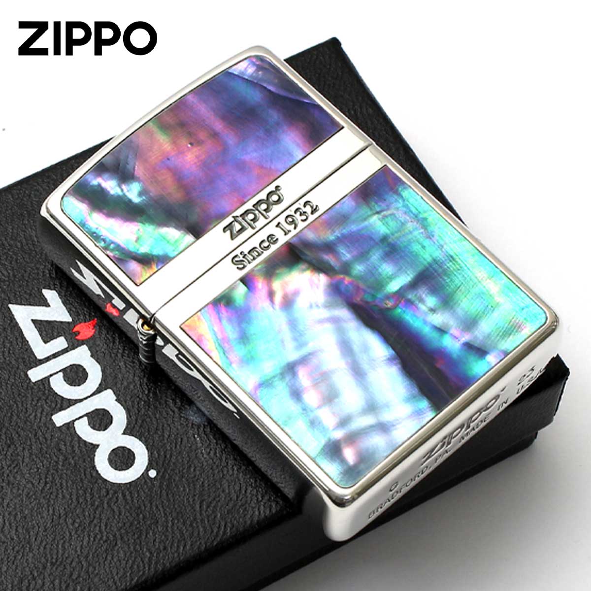 Zippo ジッポー シェル 貝 シルバー ラインシェルフィッシュ Line Shellfish 2SV-LNSF