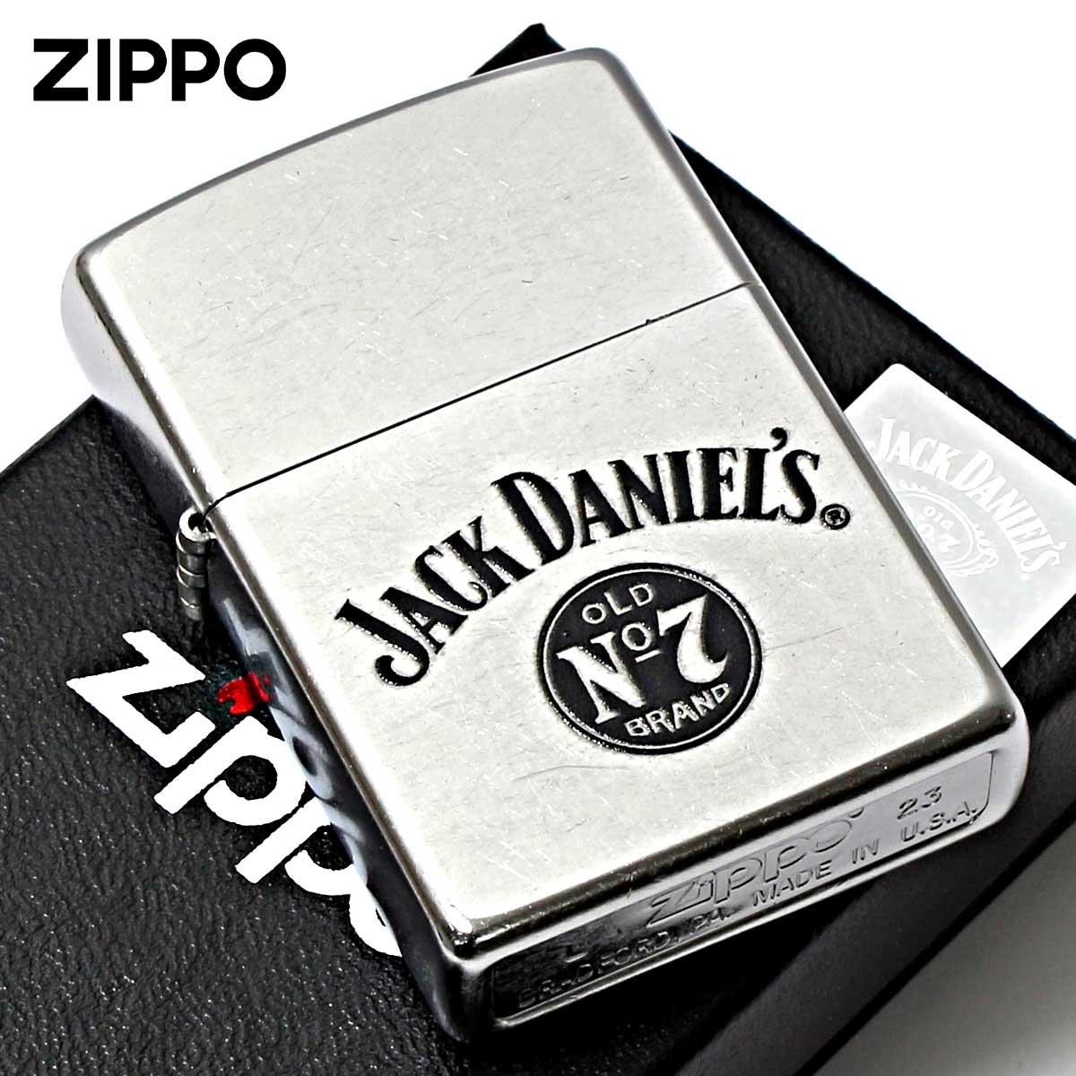 Zippo ジッポー ジャックダニエル ロゴ 酒 Jack Daniel's Logo Z207-104643 メール便可