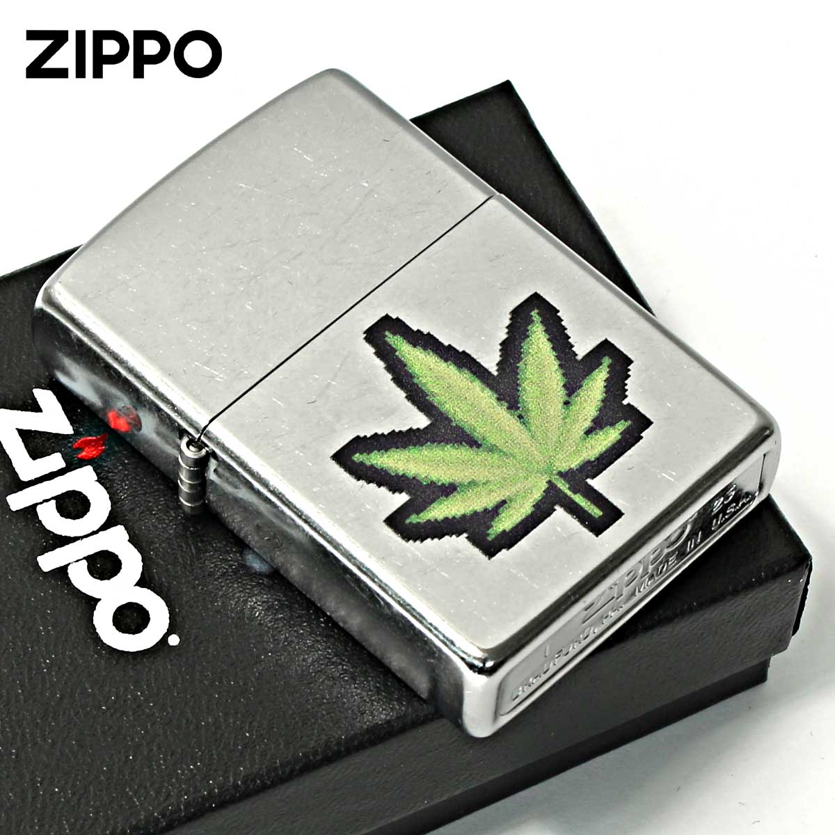 Zippo ジッポー マリファナ Marijuana Leaf Series Digital Weed Z207-112484 メール便可