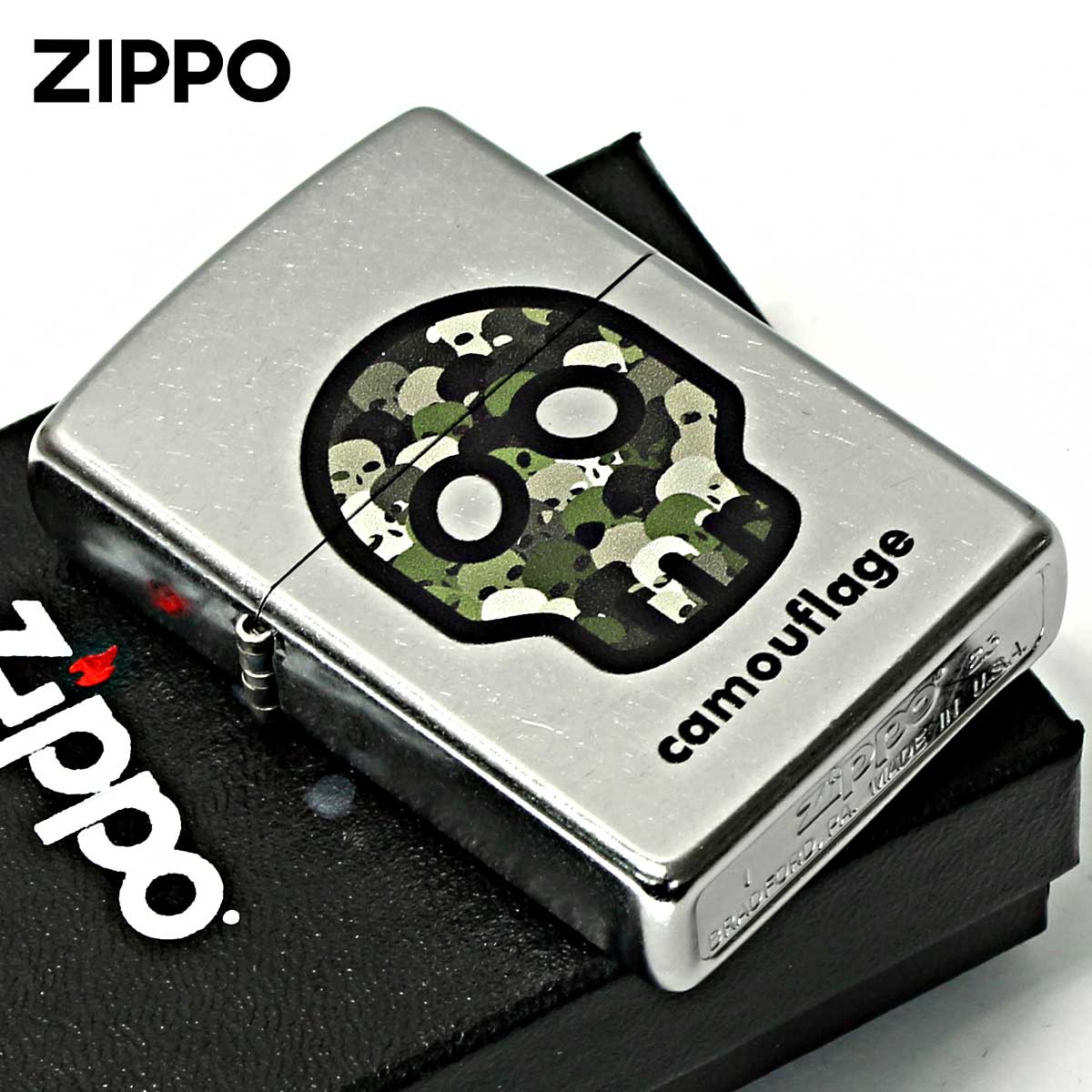Zippo ジッポー カモフラージュ プリント加工 CAMOUFLAGE #207 Emboss printing EP-KH メール便可