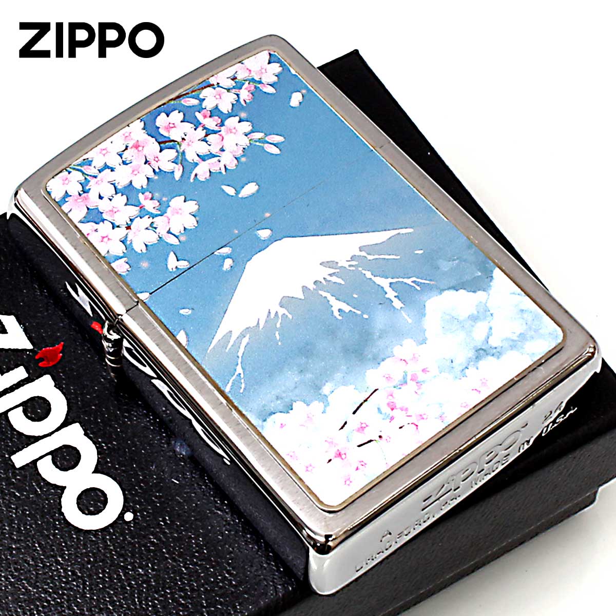 Zippo ジッポー 和柄 富士と桜 CP-KE メール便可