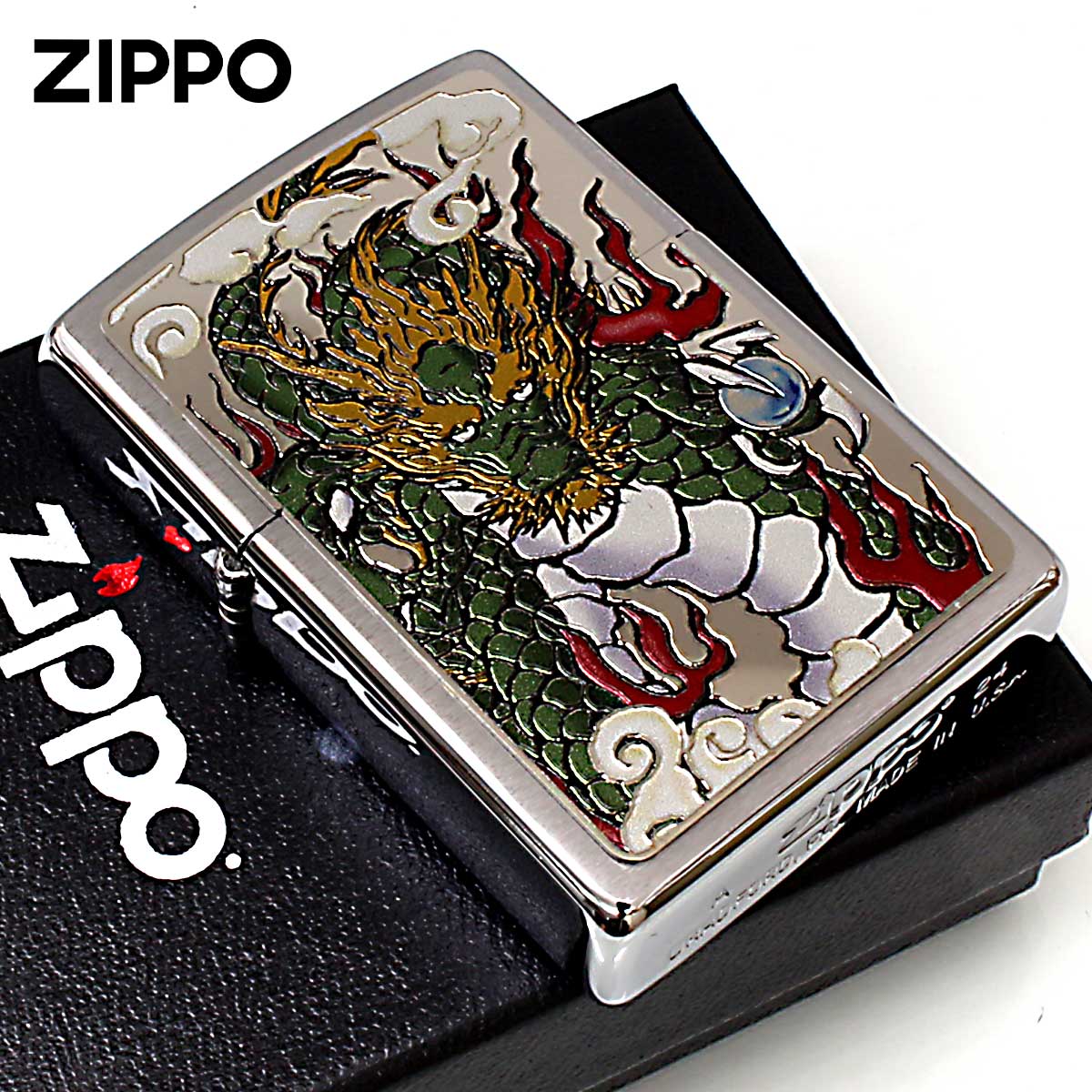 Zippo ジッポー 和柄 龍 CP-KF メール便可