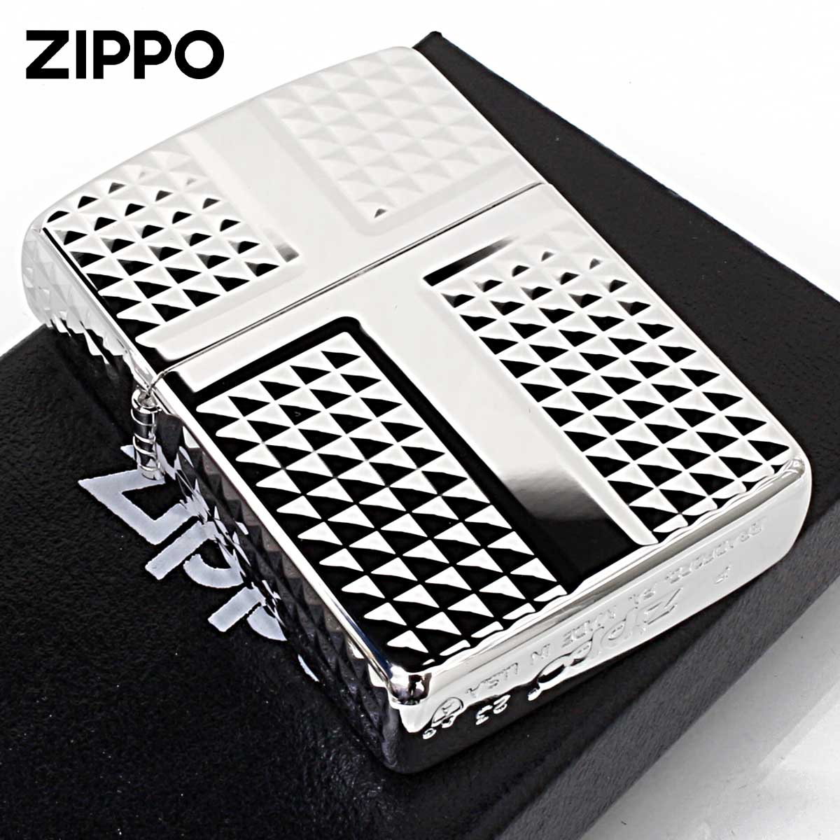 Zippo ジッポー ARMOR #162 アーマー ダイヤカット 銀メッキ 162S-4CRDC