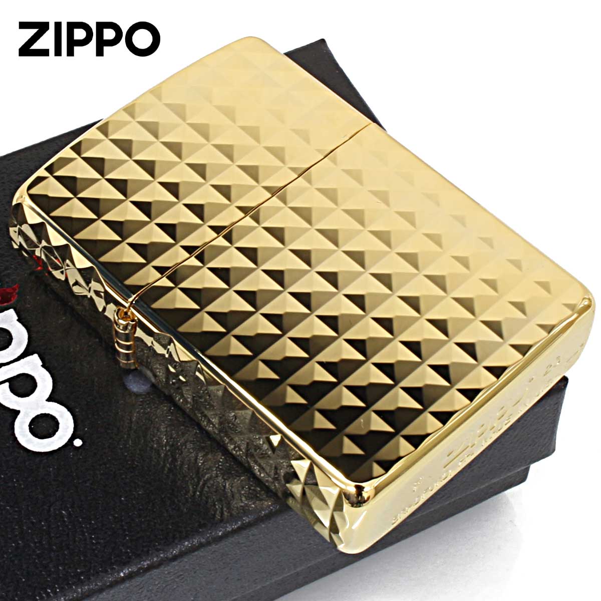 Zippo ジッポー ARMOR #162 アーマー ダイヤカット 金メッキ ゴールドチャンバー 162G-4DC