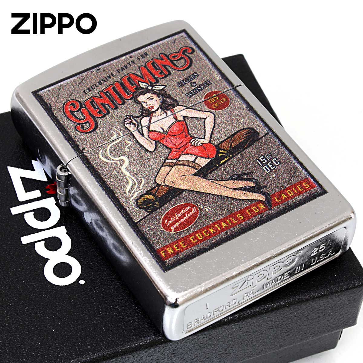 Zippo ジッポー Vintage Ad Design ビンテージ オールドポスター風 セクシー ガール Z207-125620 メール便可