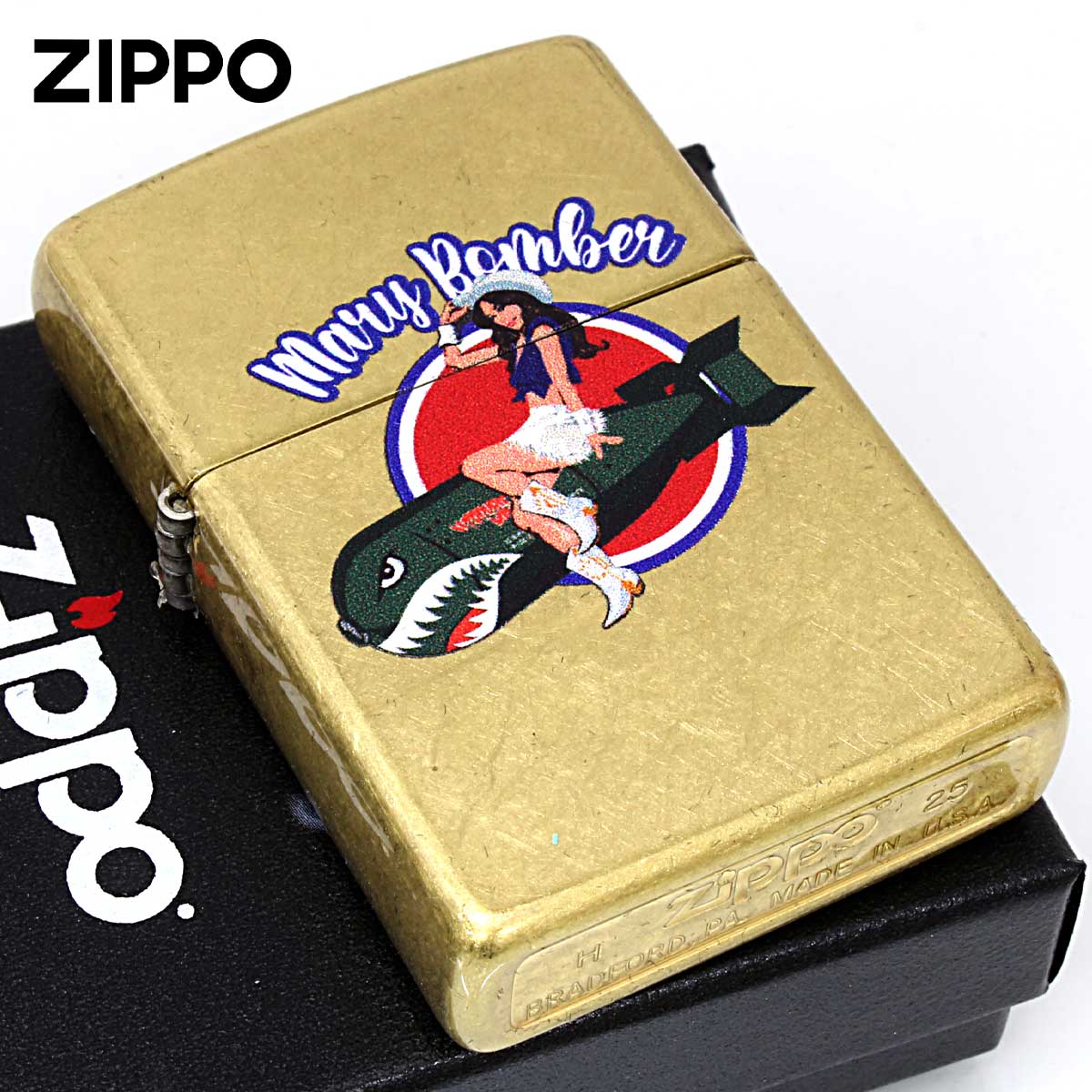 Zippo ジッポー Mary Bombor NOSE ART Pin Up Girl ノーズアート ピンナップガール セクシー Z48267-125627 メール便可