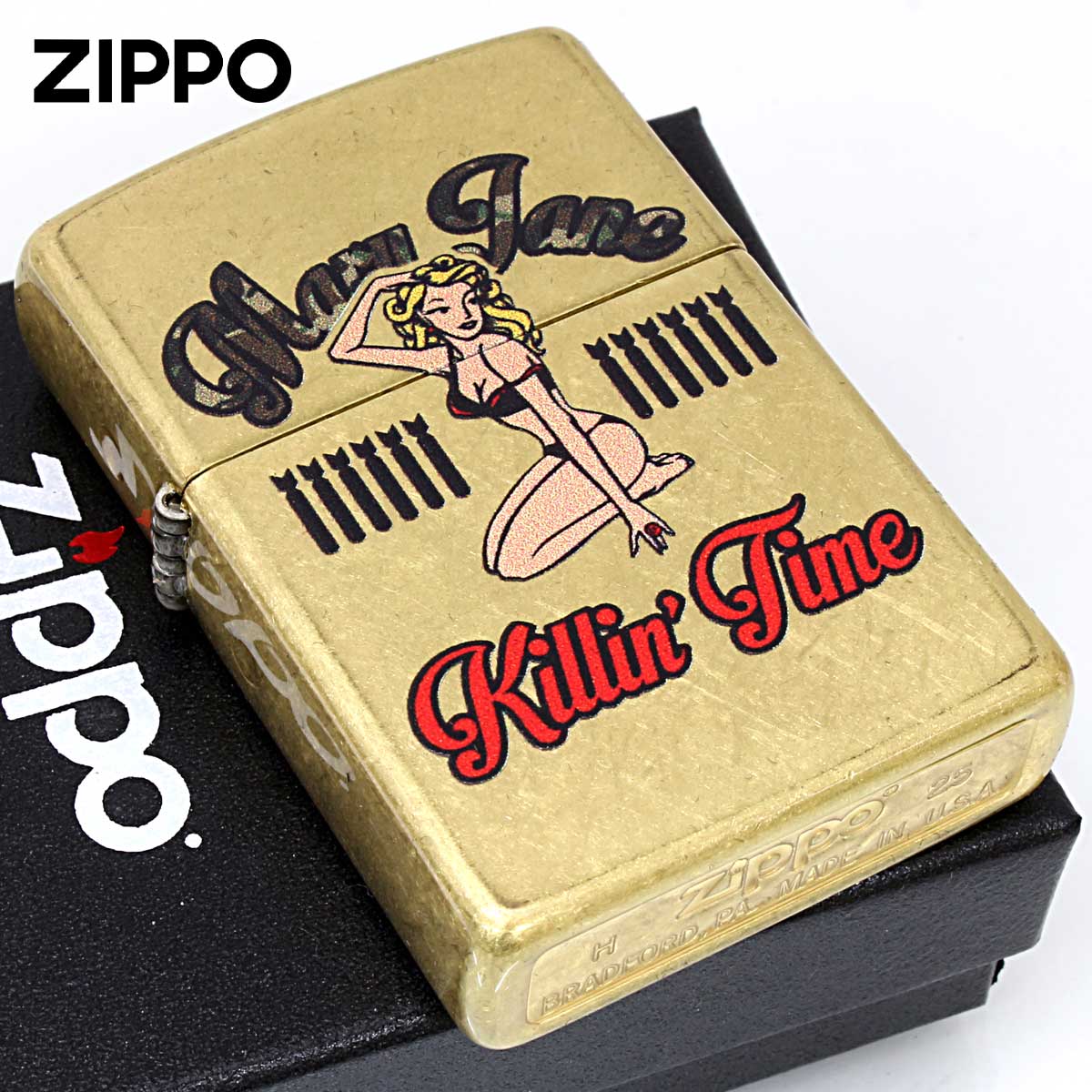Zippo ジッポー KILLIN TIME Pin Up Girl ピンナップガール セクシー Z48267-125628 メール便可