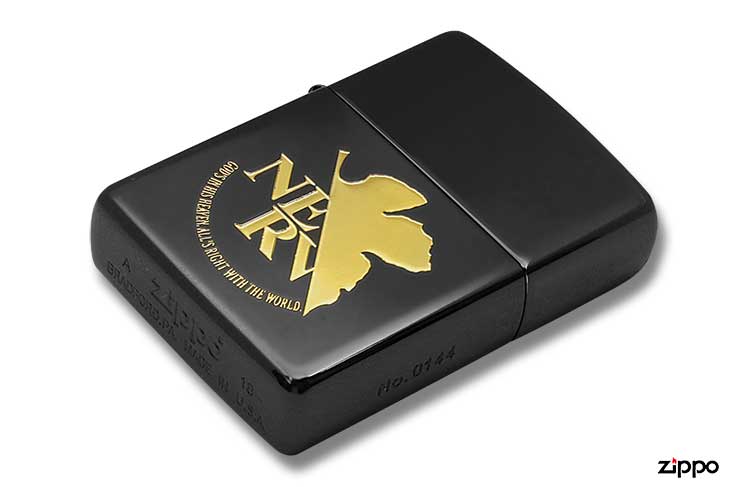Zippo ジッポー エヴァンゲリオン ネルフ NERV キャラ アニメ シリアル番号 オフィシャルライセンス品 BLACK&GOLD