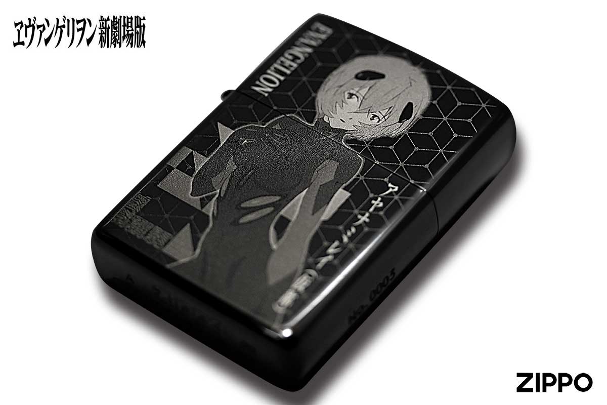 Zippo ジッポー エヴァンゲリオン 新劇場版 キャラ アニメ Black Titnium Ver.2 シリアル番号 オフィシャルライセンス品 アヤナミレイ 仮称