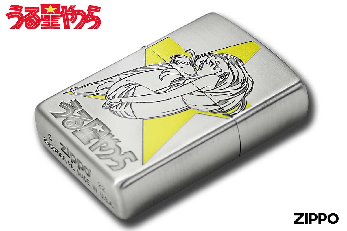 Zippo ジッポー うる星やつら 銀サテン ラム&あたる A柄