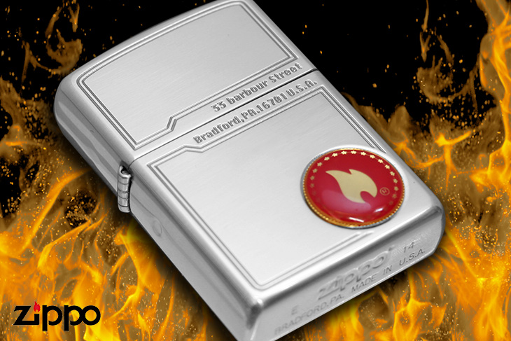 Zippo ジッポー ファイヤーフレームメタル SV（1201S510）