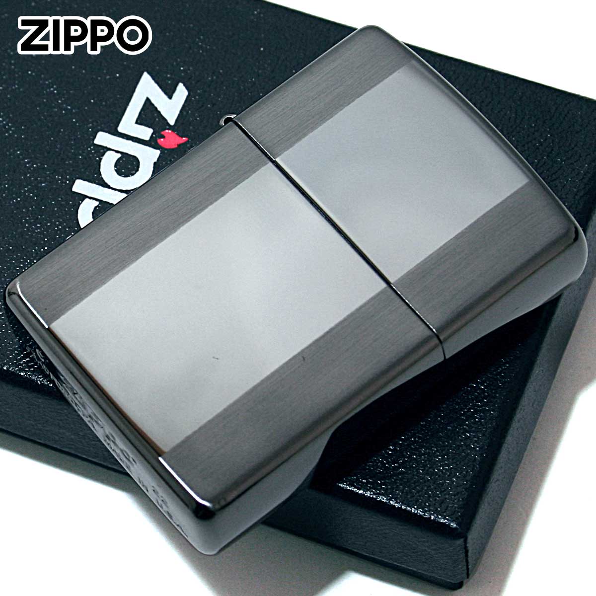 Zippo ジッポー スタンダードライン サテーナ ポリッシュ ブラック Standard line 1201S268 メール便可