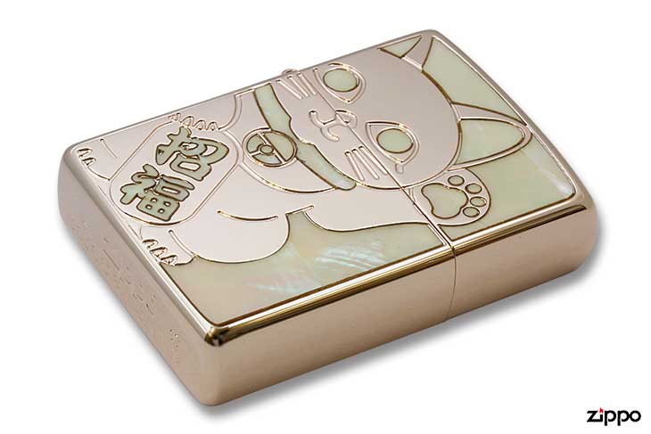 Zippo ジッポー SHELL LUCKY CAT シェル ラッキーキャット 1201S687 RPK