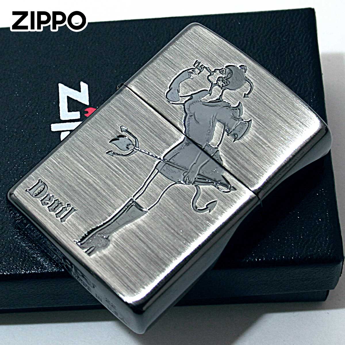 Zippo ジッポー ガール エンジェル デビル Girl Devil 両面加工 1201S682
