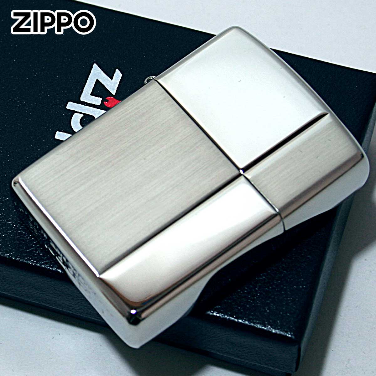 Zippo ジッポー アーマー スタンダード サテーナ ポリッシュ シルバー ARMOR STANDARD A 1201S612