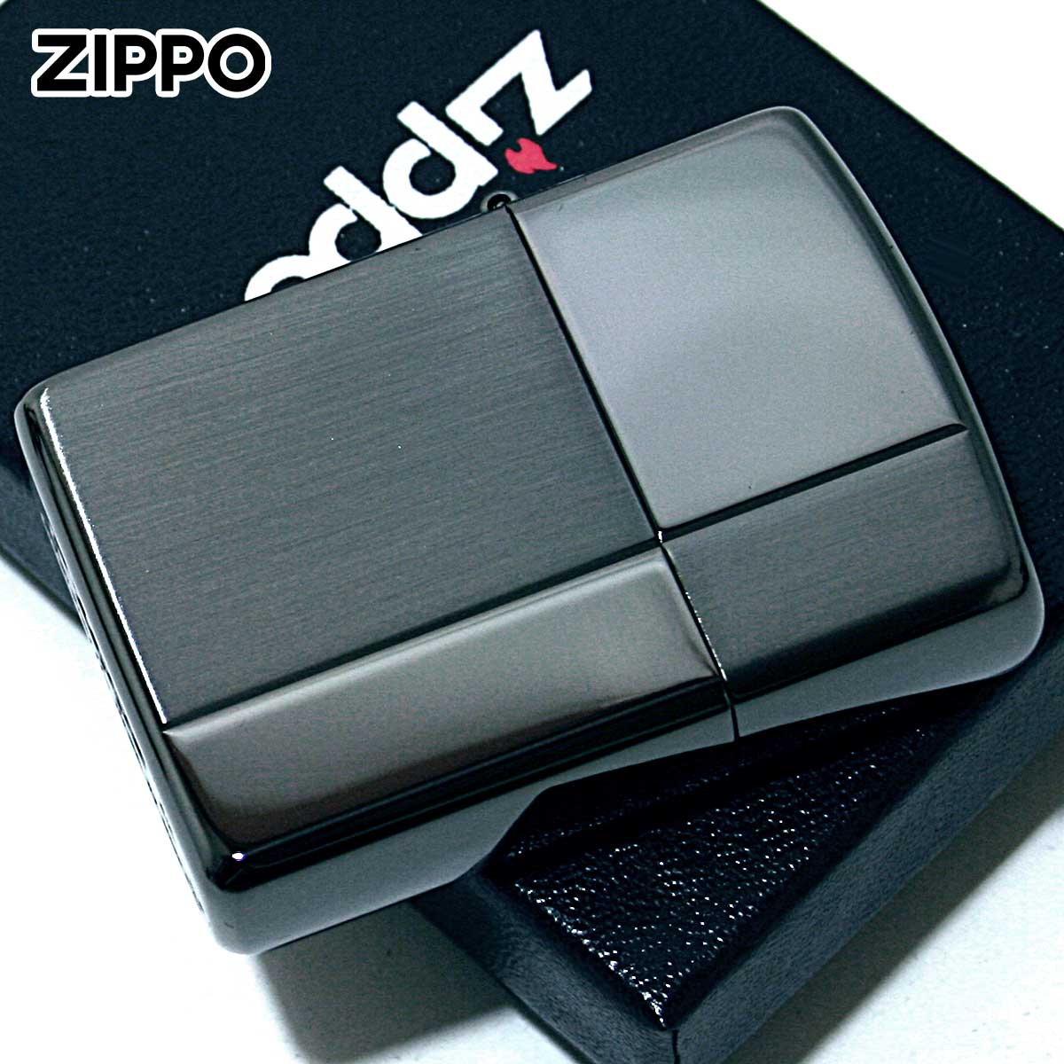 Zippo ジッポー アーマー スタンダード サテーナ ポリッシュ ブラック ARMOR STANDARD A 1201S613