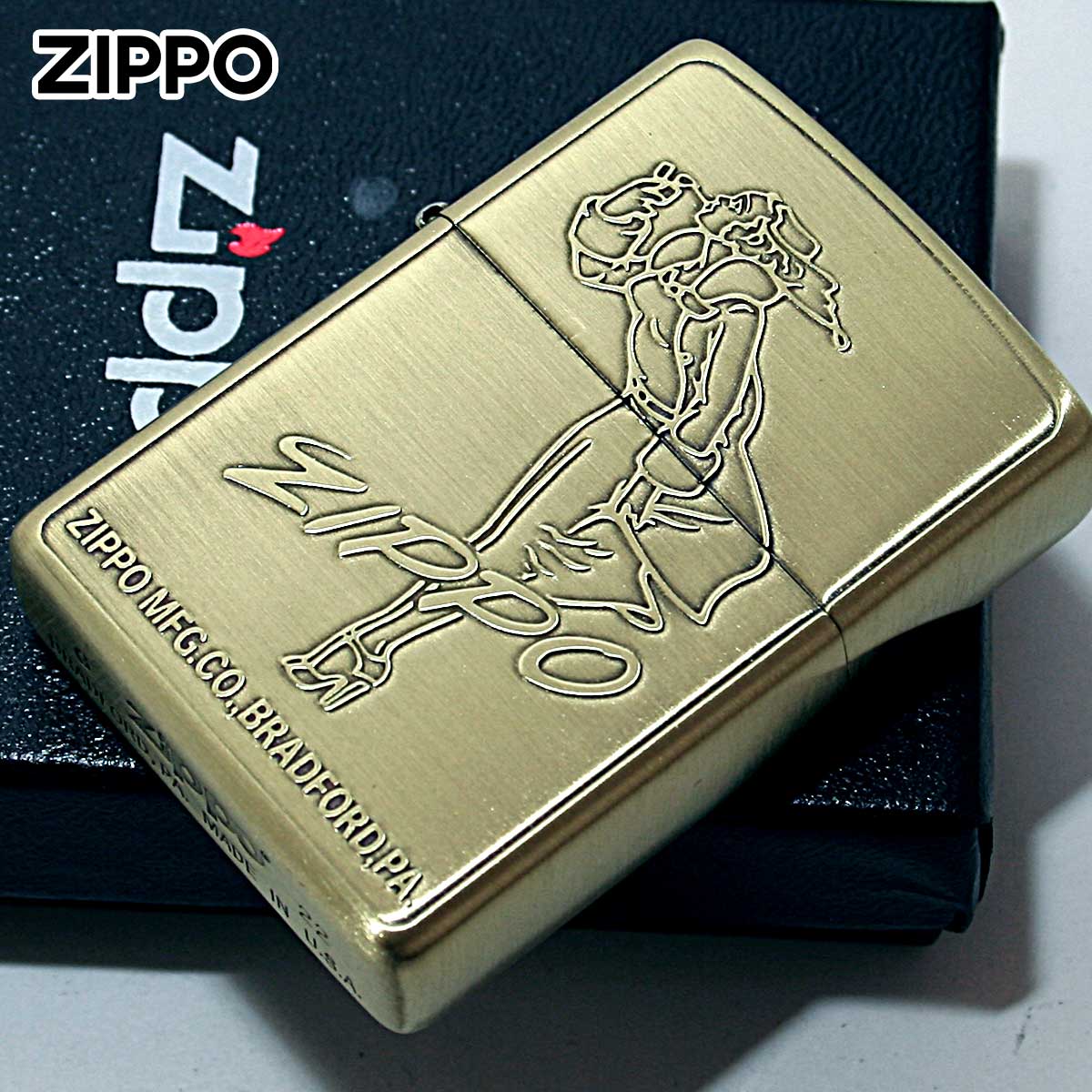 Zippo ジッポー ウインディ ガール レトロ ブラス Windy RETRO MOTIF Series BS 1201S795