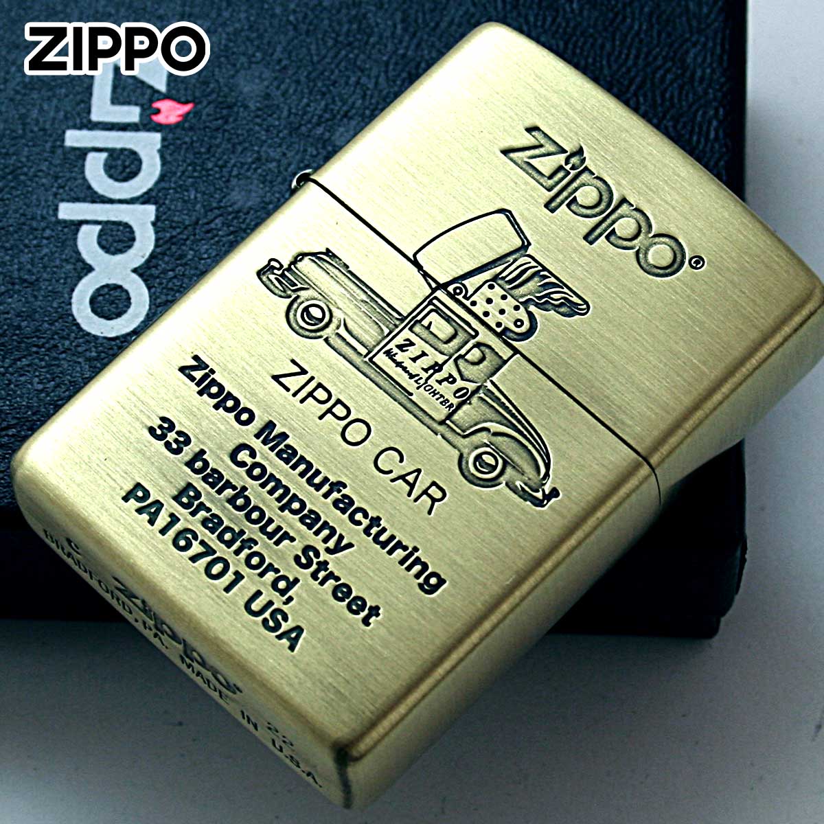 Zippo ジッポー ジッポカー レトロ ブラス RETRO MOTIF Series BS 1201S797