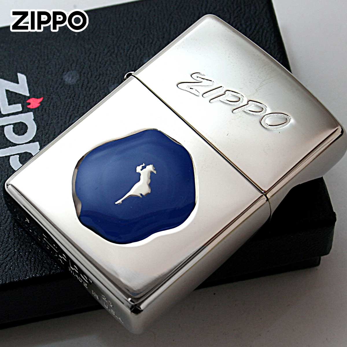 Zippo ジッポー シーリングスタンプ ウインディ ガール ダイヤノシルバー ブルースタンプ Sealing Stamp Girl SV BL 1201S858