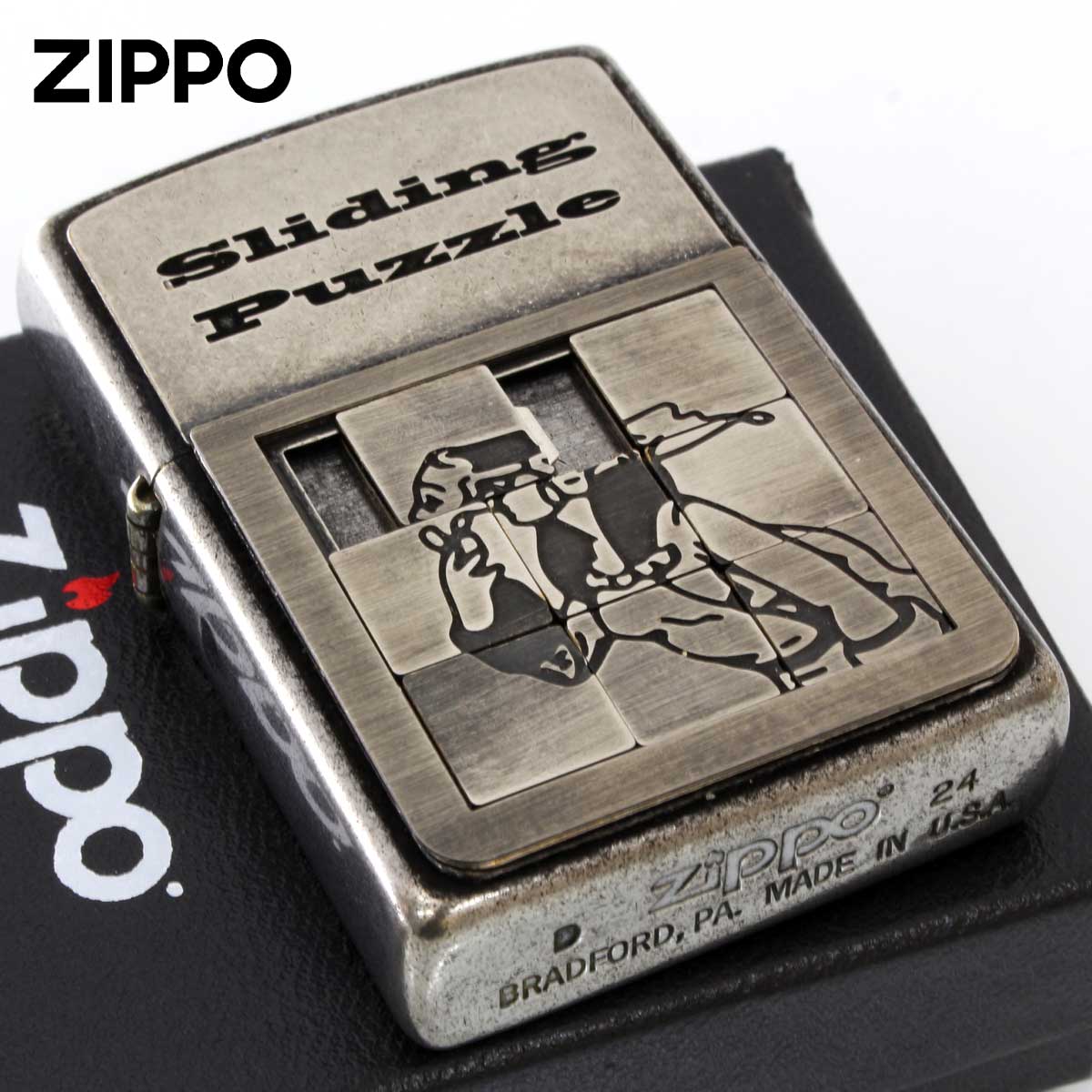 Zippo ジッポー メタル パズル ウインディ ガール Windy METAL PUZZLE GIRL シルバー SV 1201S909