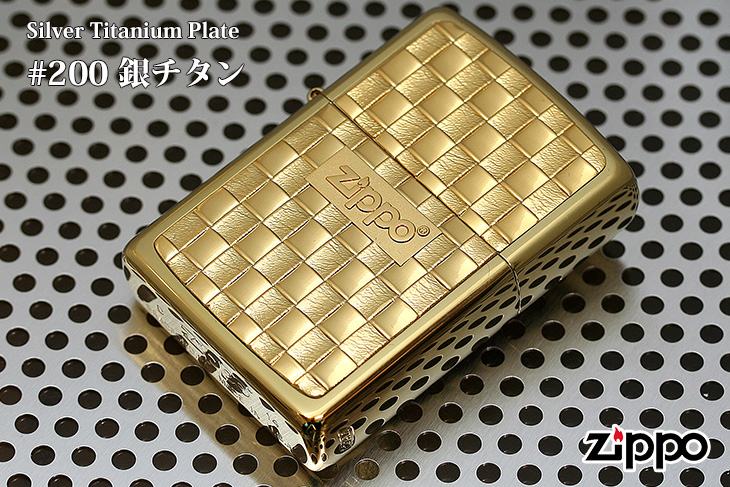 Zippo ジッポー #200 金チタン 15-11