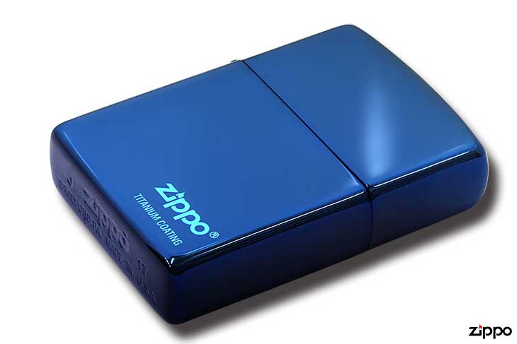 Zippo ジッポー TITANIUM COATING チタニュームコーティング #200 ブルーチタン #AO