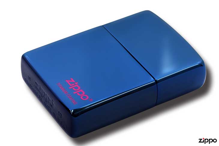 Zippo ジッポー TITANIUM COATING チタニュームコーティング #200 ブルーチタン #いろは