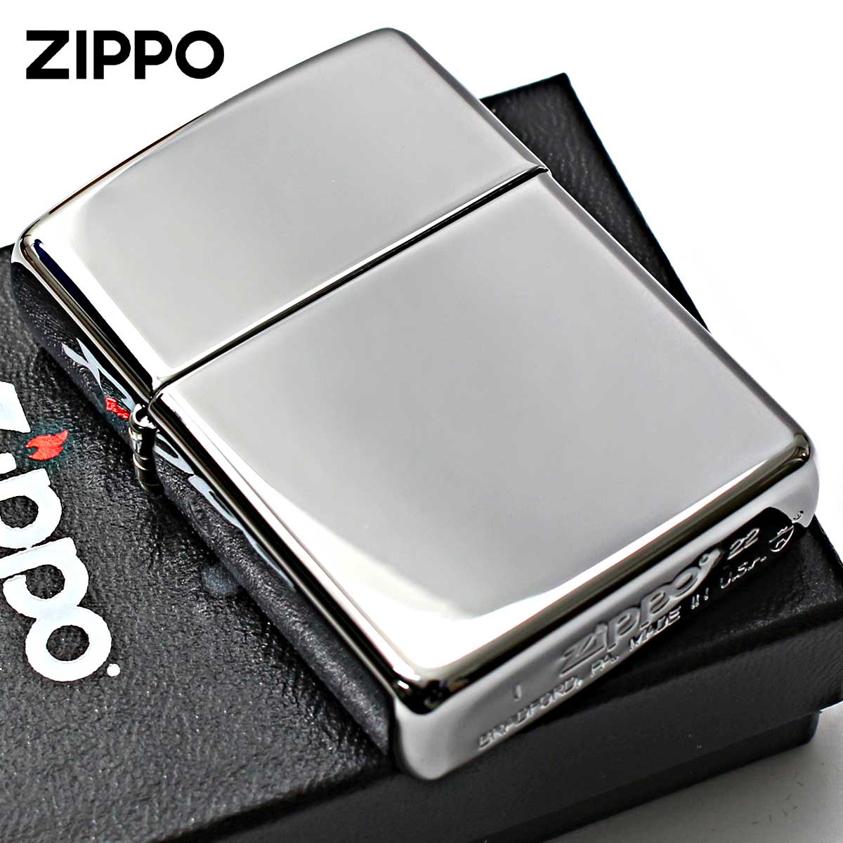 Zippo ジッポー アーマー 無地 鏡面 シルバー ハイポリッシュクローム ARMOR High Polish Chrome No.167 メール便可
