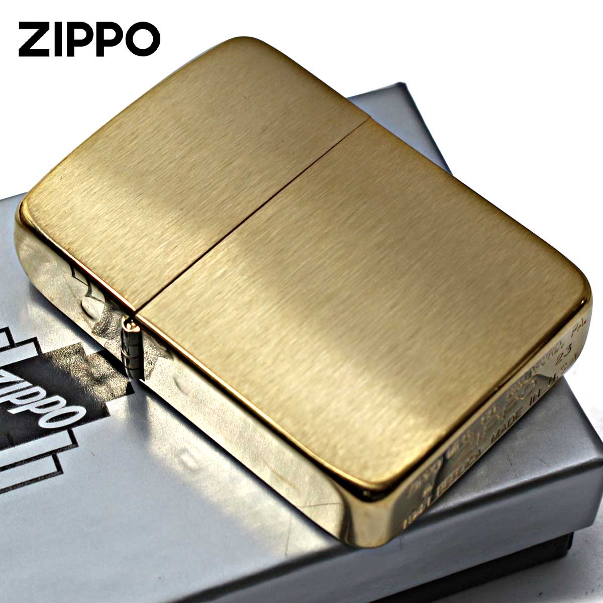 Zippo ジッポー Brushed Brass 1941レプリカ ブラッシュドブラス No.1941B メール便可