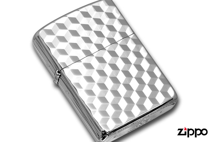 Zippo ジッポー アーマー ハニーコンボ プラチナコーティング 両面加工 ARMOR HONEY COMB PT メール便可