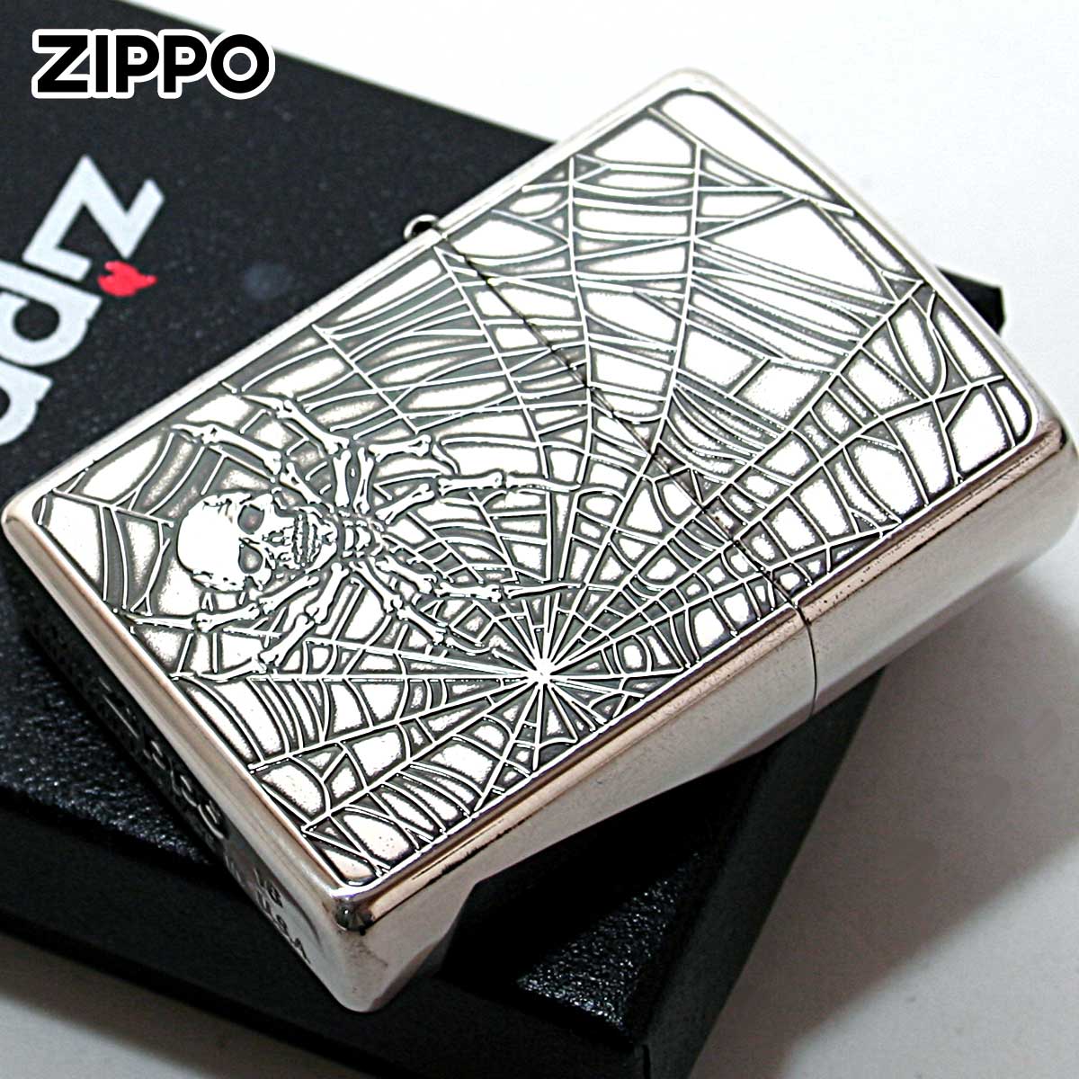 Zippo ジッポー スカル スパイダー ドクロ 骸骨 蜘蛛 Skull Spider SO メール便可