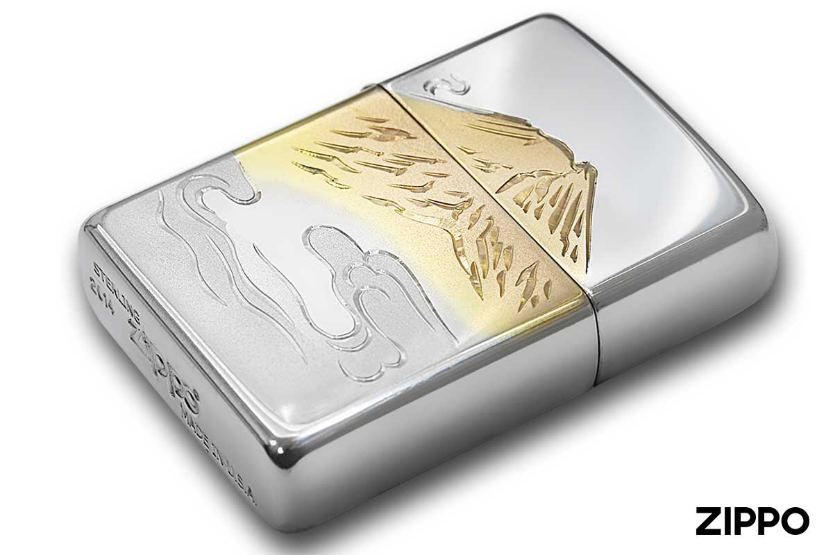 Zippo ジッポー スターリングシルバー 純銀 No.15 赤富士