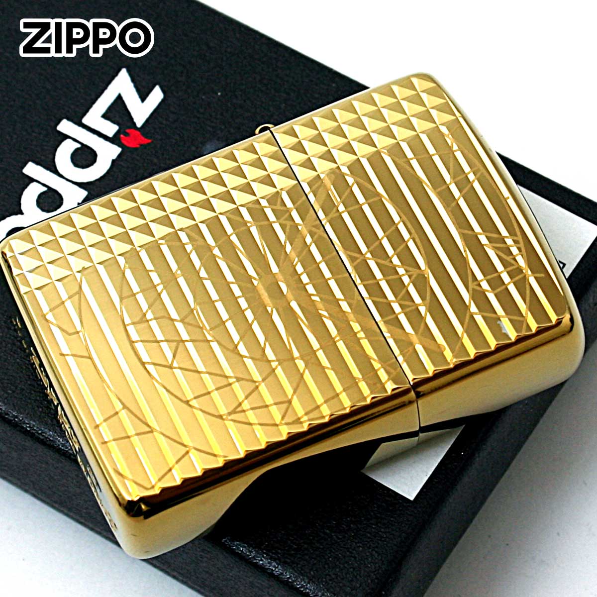 Zippo ジッポー アーマー ポリゴン クロック 時計 チタニュームコーティング ゴールド Armor Polygon Clock TC-G メール便可