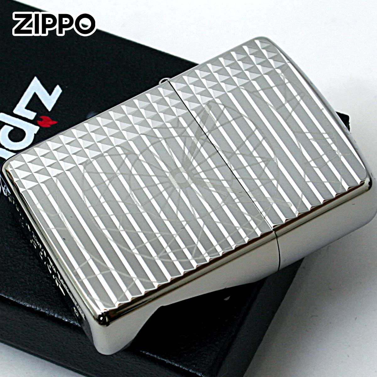 Zippo ジッポー アーマー ポリゴン クロック 時計 チタニュームコーティング シルバー Armor Polygon Clock TC-S メール便可